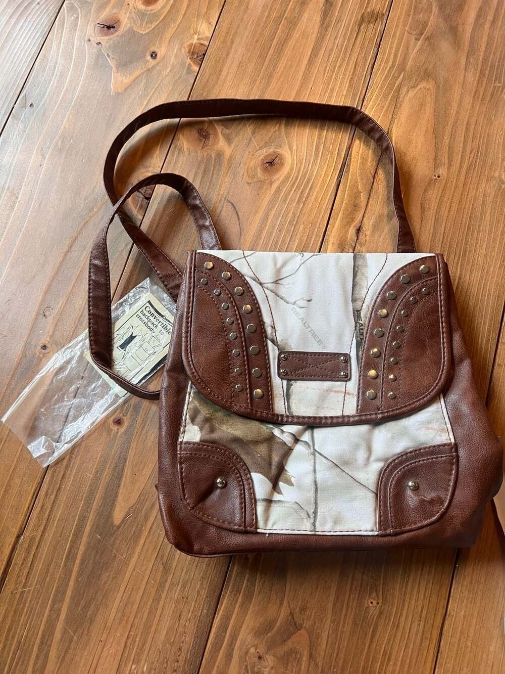 NEW with tags Realtree Convertible Backpack Crossbody Bag